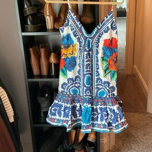 Floral Blue and White Sundress